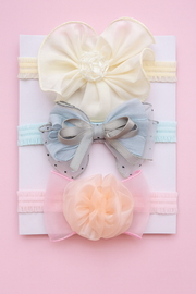 🌸 Baby Girl Premium Headband Set – 3 pcs Combo