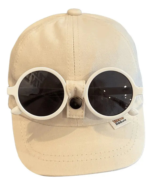 Stylish unisex Baby Cap with Attached Sunglasses
