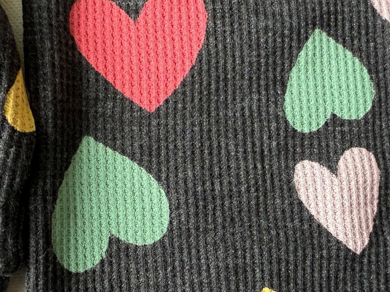 Sweetheart Hoodie &amp; Jogger Set – Charcoal Love-zoom-4