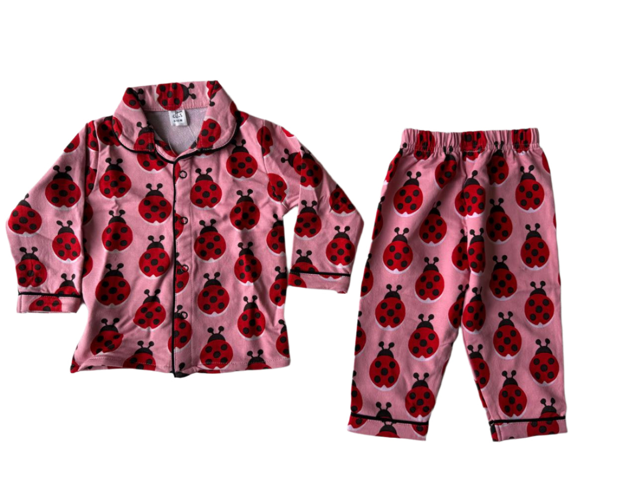 Ladybug Love Toddler Pajama Set-zoom-2