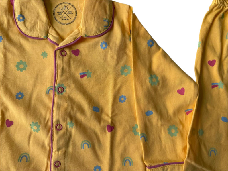 Sunny Dreams Yellow Pajama Set-zoom-