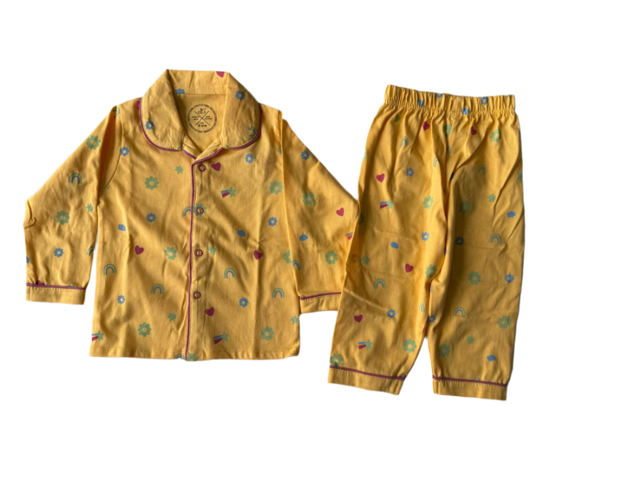 Sunny Dreams Yellow Pajama Set-zoom-3