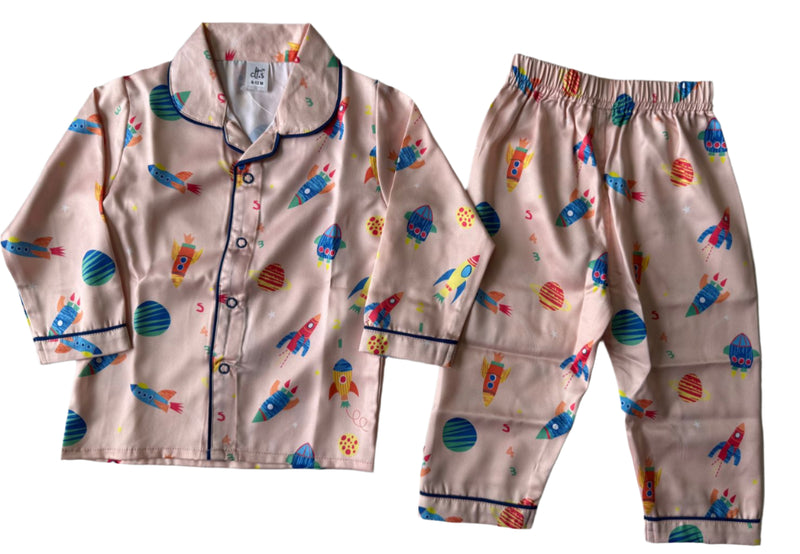 Blast Off to Dreamland Pajama Set 🚀-zoom-