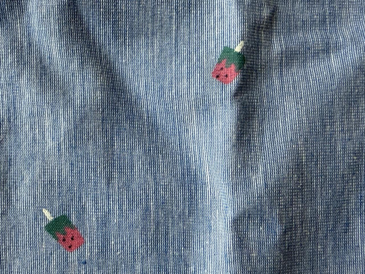Cherry Pop Chambray Night Suit