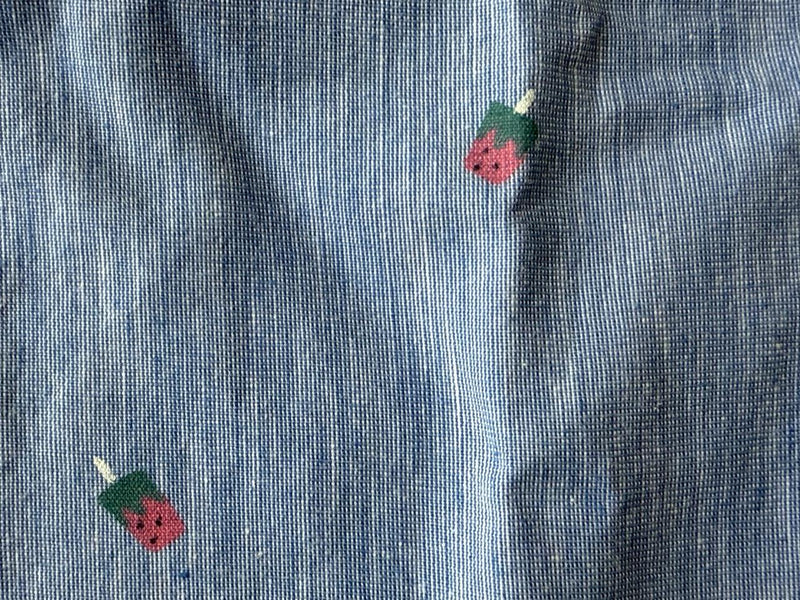 Cherry Pop Chambray Night Suit-zoom-
