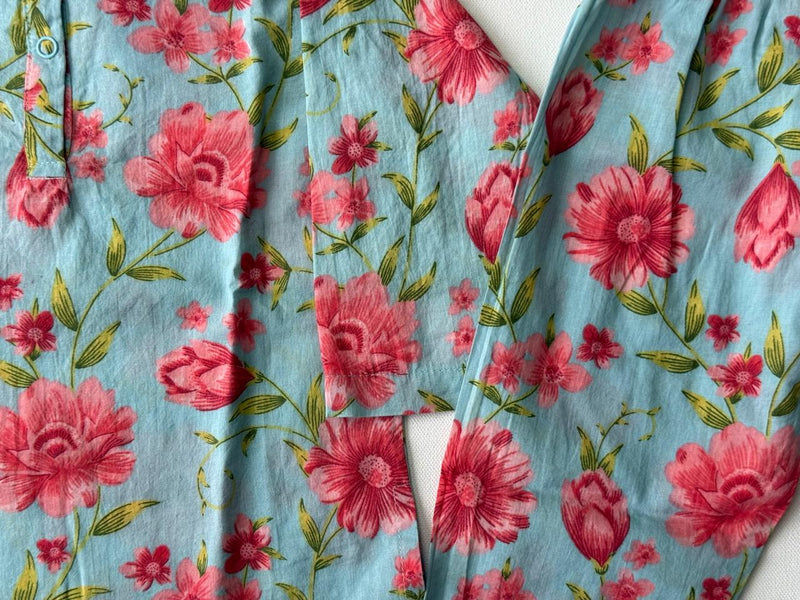 Blossom Breeze Floral Nightwear Set-zoom-