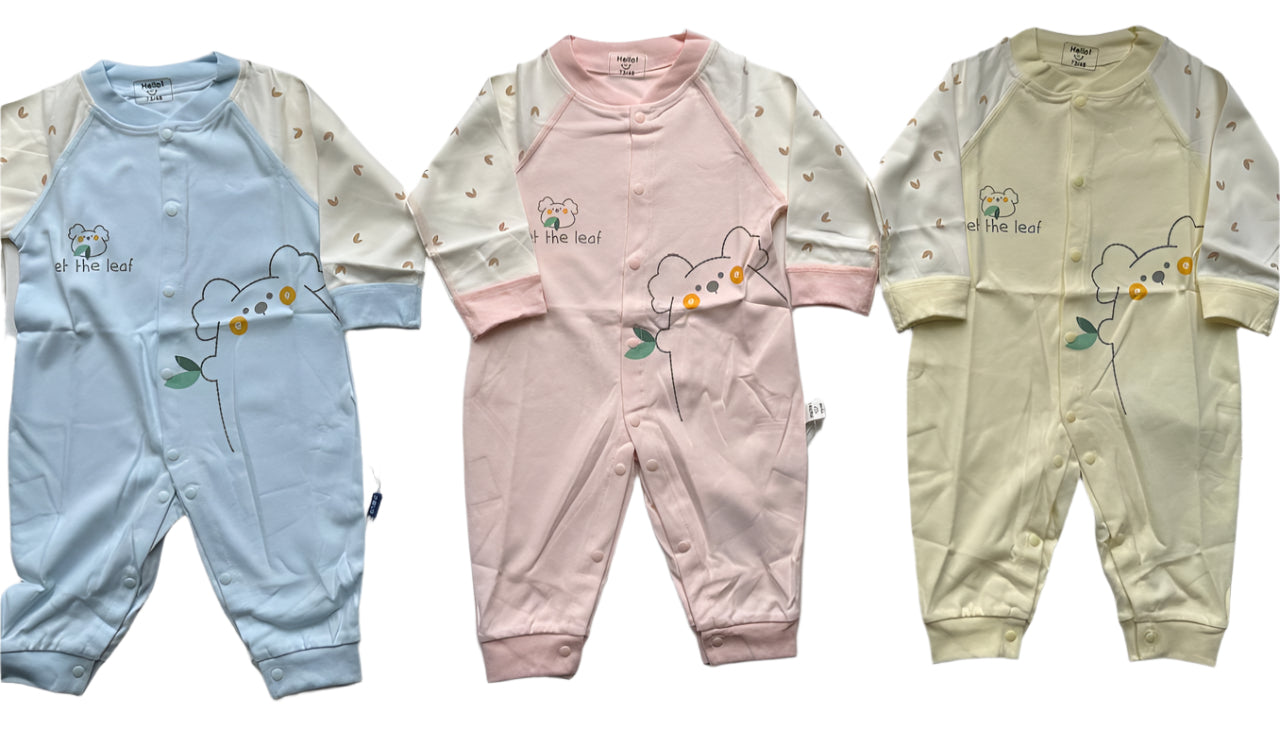 Adorable rompers for tiny explorers.(set of 3)