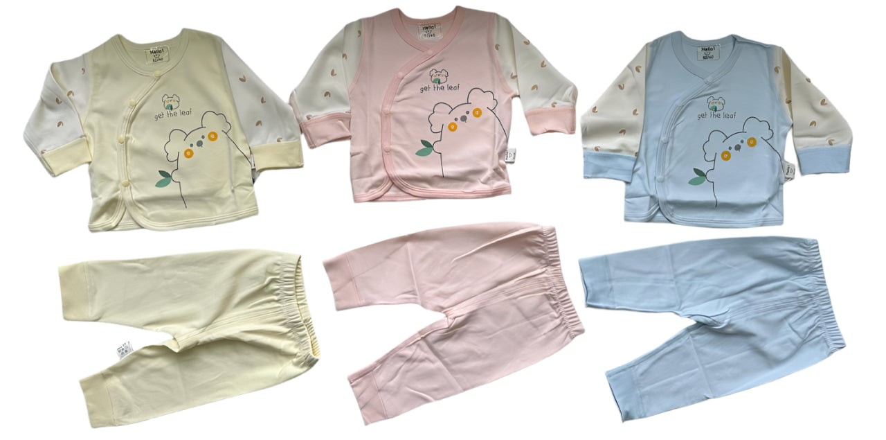 "Cloud Soft Baby Co-Ord Sets – 3 Pastel Dreams"(set of 3)