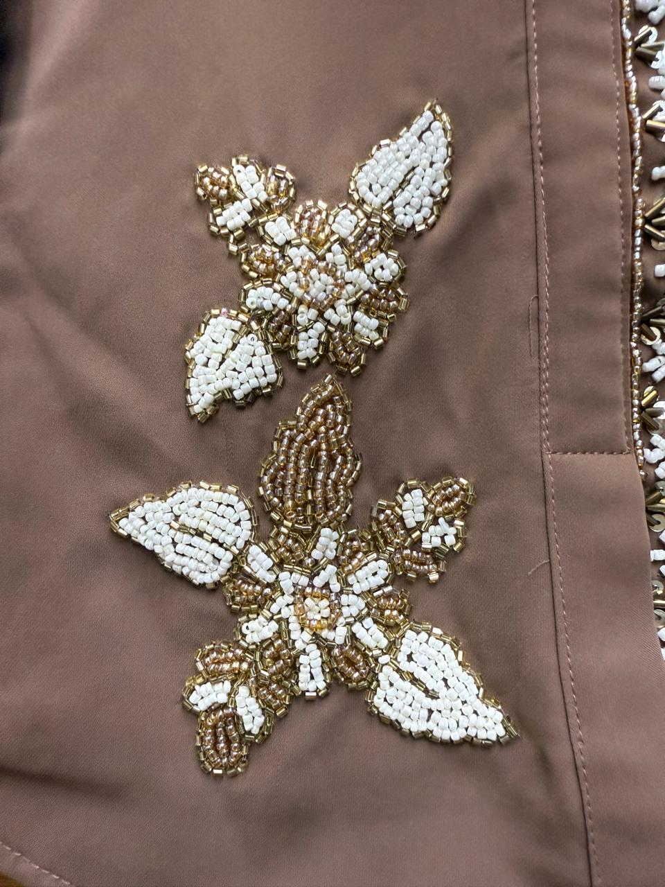 Elegant Coffee Brown Embellished Co-Ord Set, "Stylish, festive, and oh-so-comfy!"