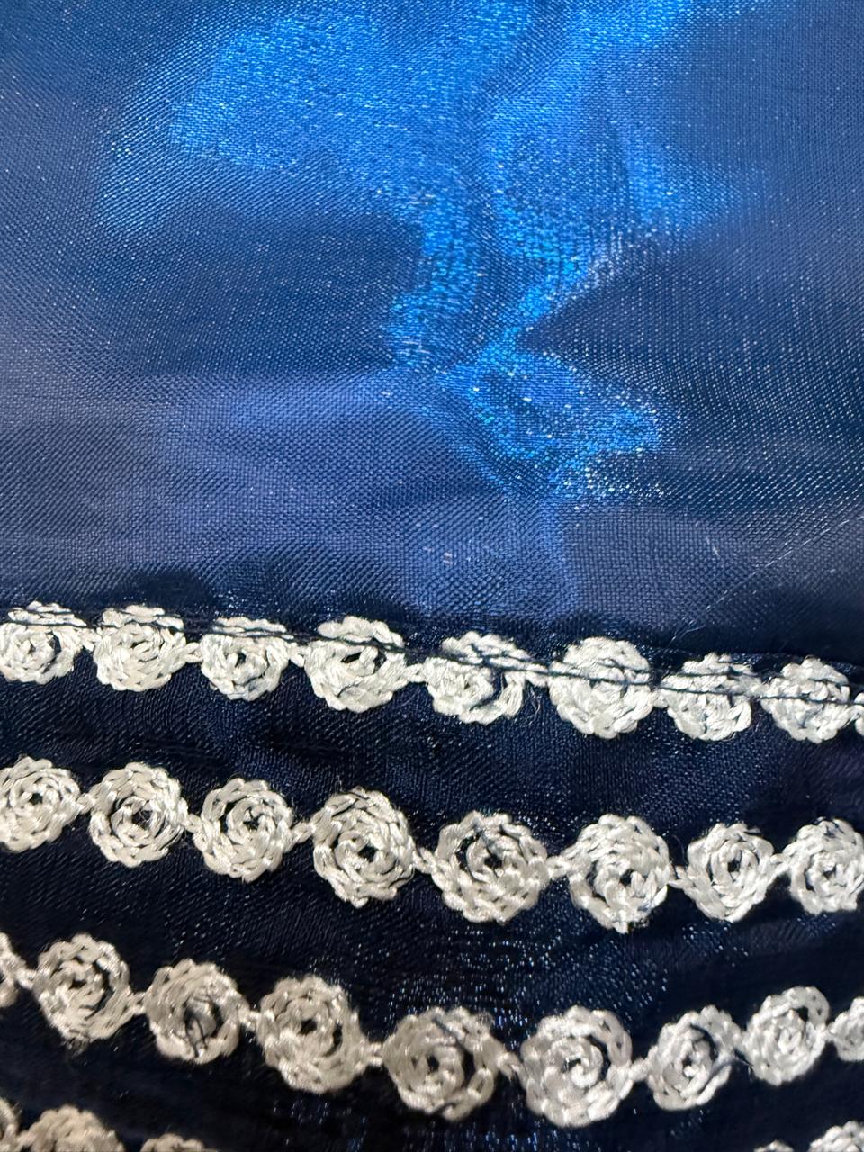 Royal Blue Embroidered Sharara Set