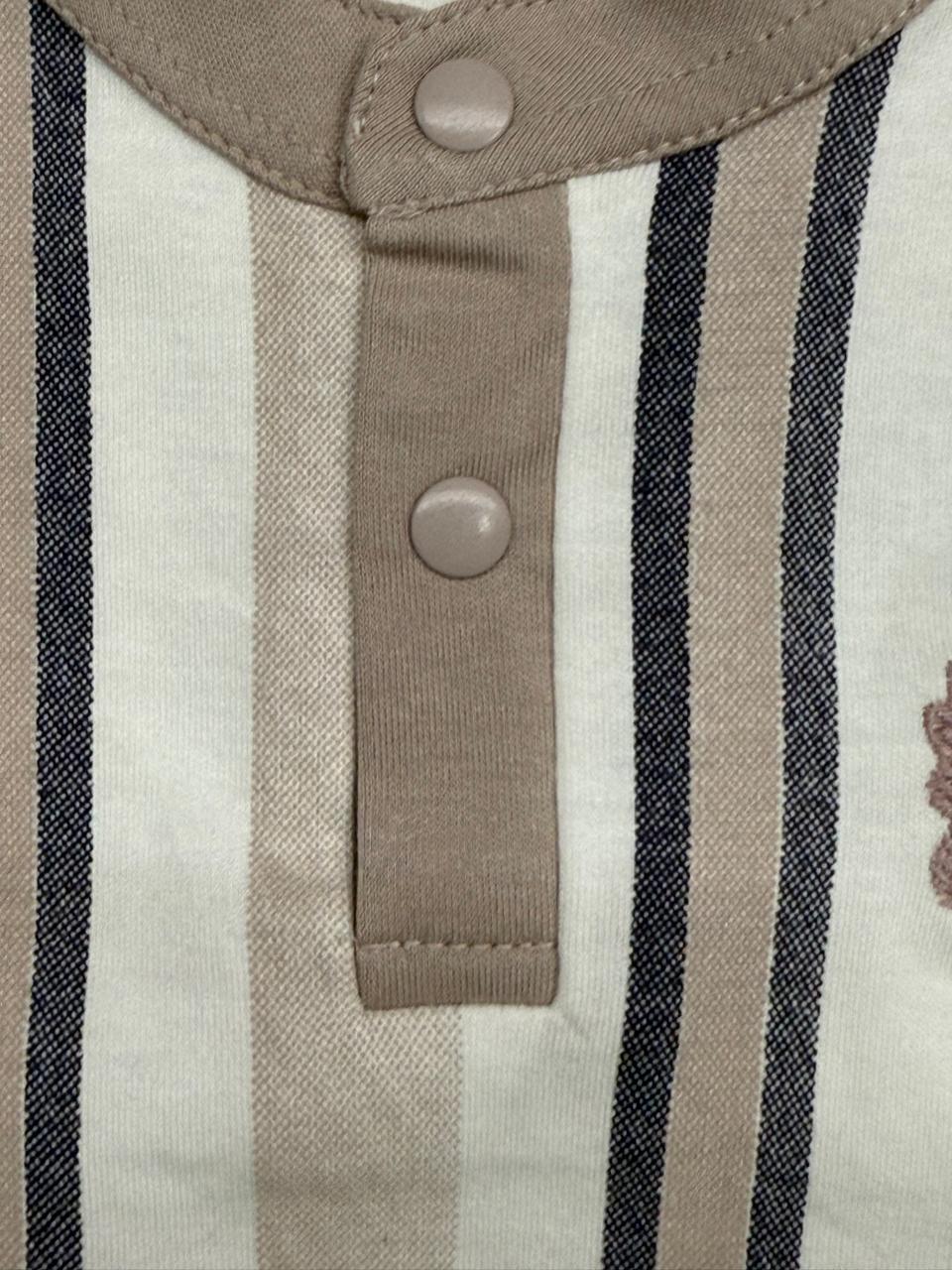 Stylish striped tee and comfy blue shorts set for your little Jeep Boy!