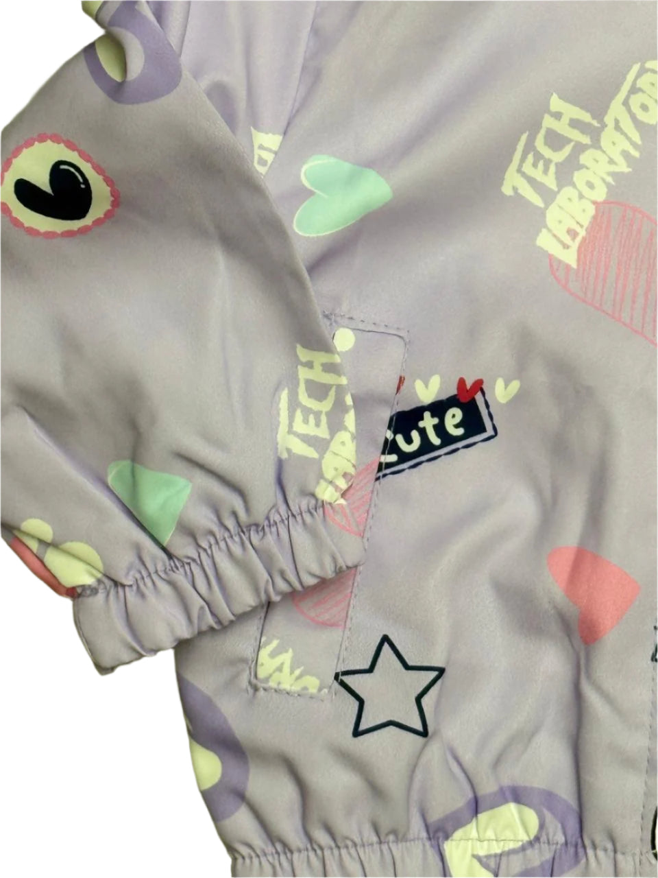 Pastel Blue "Cute Bunny" Hooded Jacket