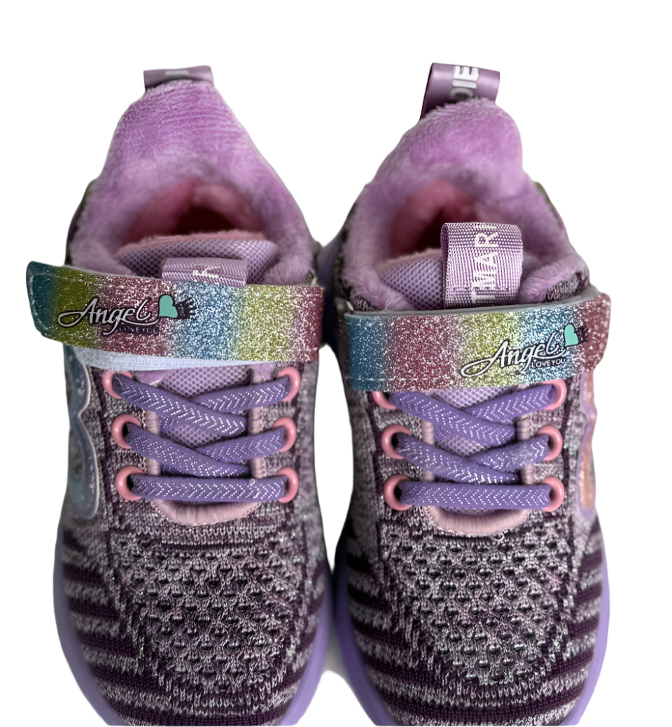 "Step into magic – cozy, colorful sneakers your little one will love!"