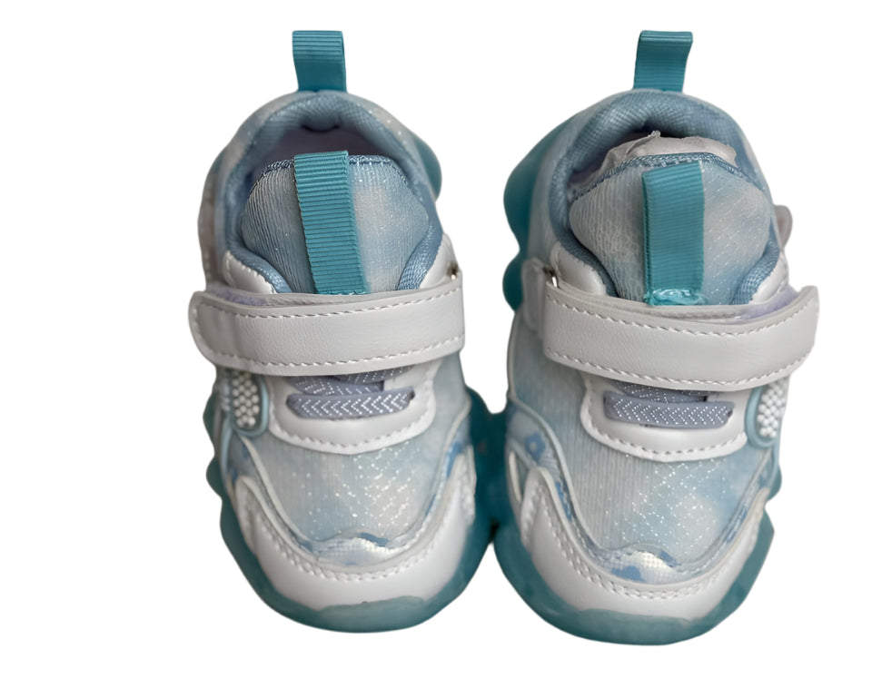 "Step into style &amp; comfort with these adorable pastel blue kids’ sneakers!"