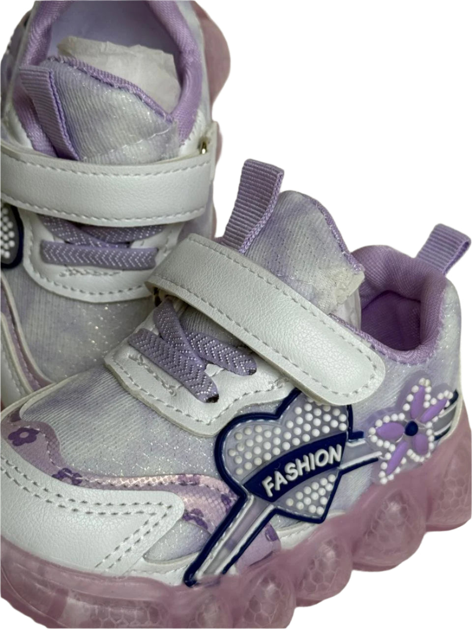 "Step into style &amp; comfort with these adorable pastel blue kids’ sneakers!"