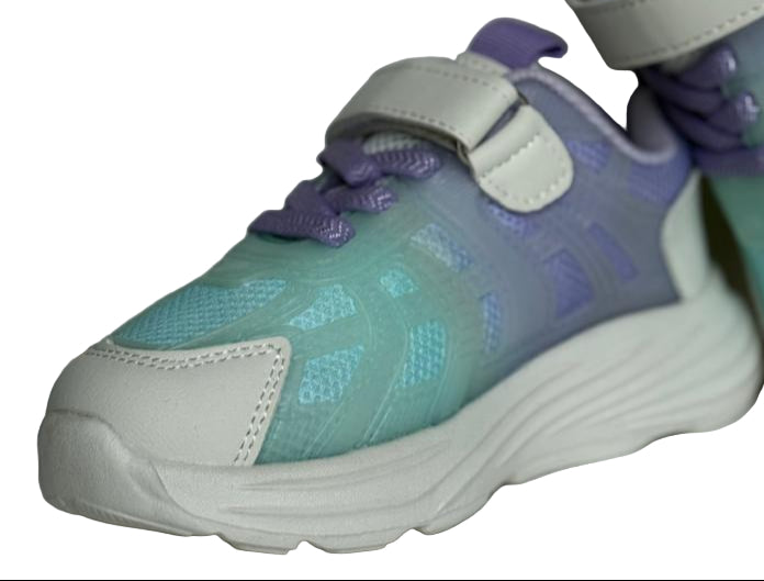 Pastel Aqua &amp; Lavender Kids’ Sneakers – Comfort Series