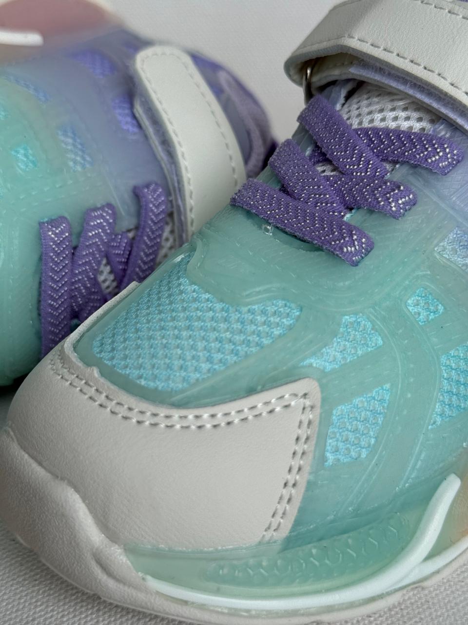 Pastel Aqua & Lavender Kids’ Sneakers – Comfort Series