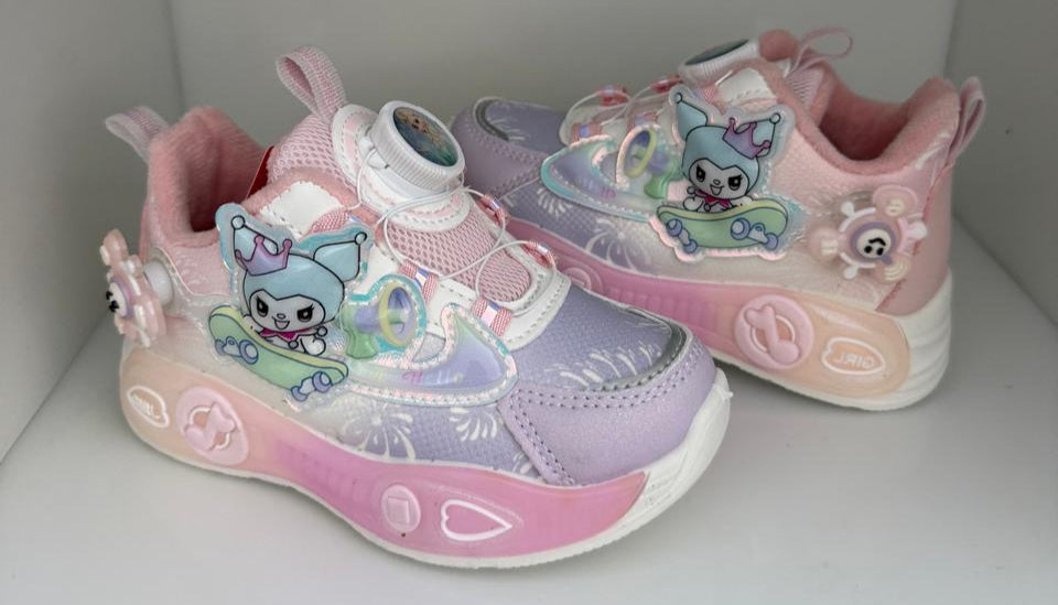 ✨ Pastel Princess Light-Up Sneakers – Lavender &amp; Pink Magic ✨