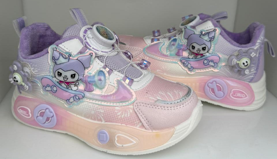 ✨ Pastel Princess Light-Up Sneakers – Lavender &amp; Pink Magic ✨