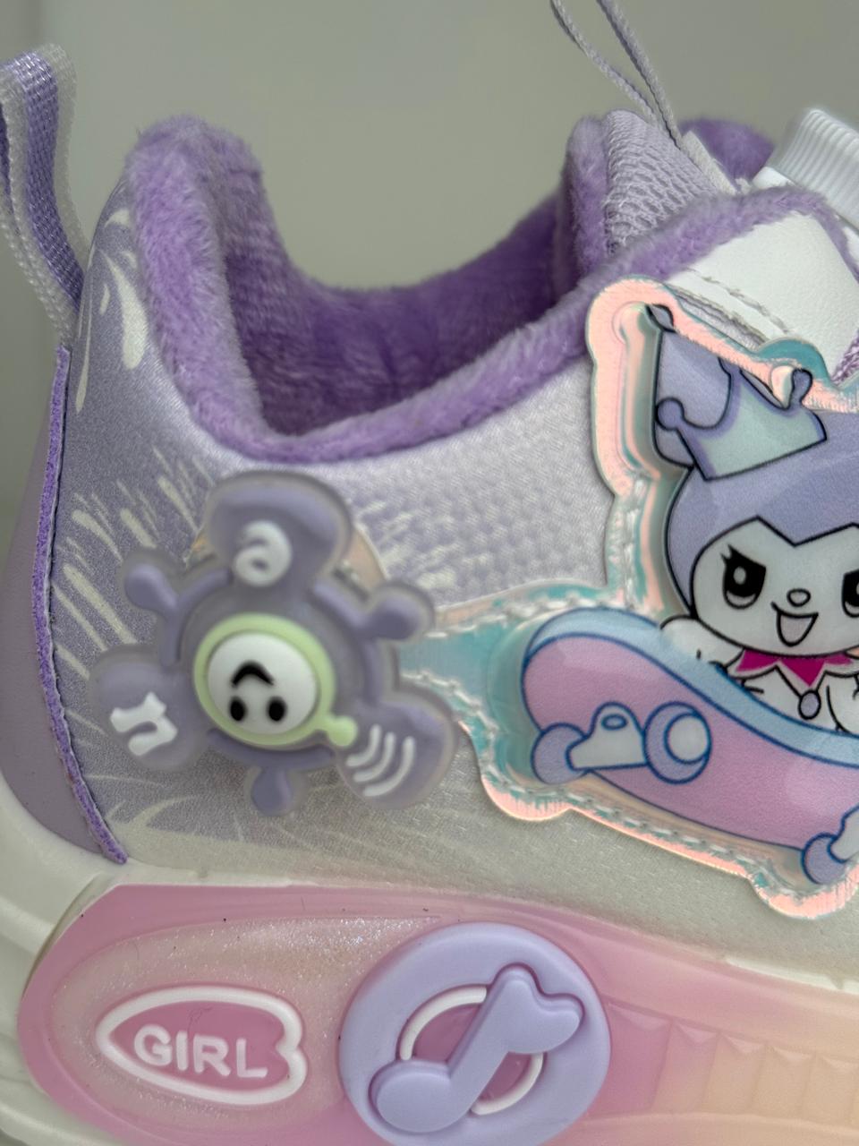 ✨ Pastel Princess Light-Up Sneakers – Lavender &amp; Pink Magic ✨