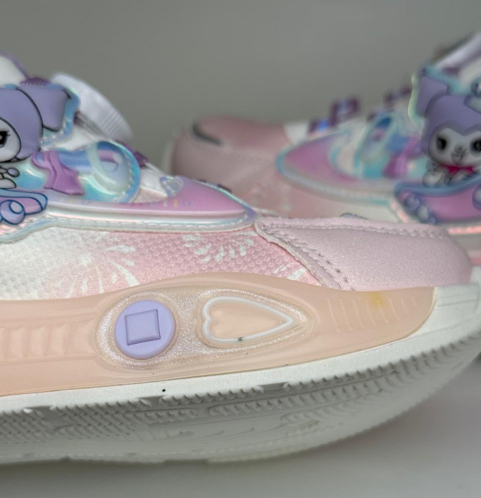 ✨ Pastel Princess Light-Up Sneakers – Lavender &amp; Pink Magic ✨