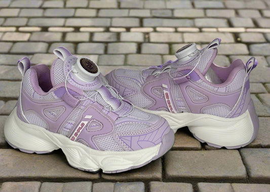Beige Power-Lock Sneakers – Durable, Comfy & Easy for Kids