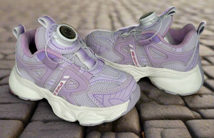 Beige Power-Lock Sneakers – Durable, Comfy & Easy for Kids
