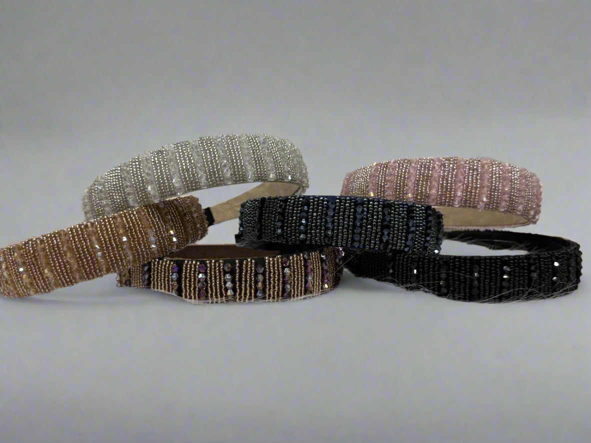“Shimmering beaded hairbands – the perfect mix of elegance &amp; everyday charm!”