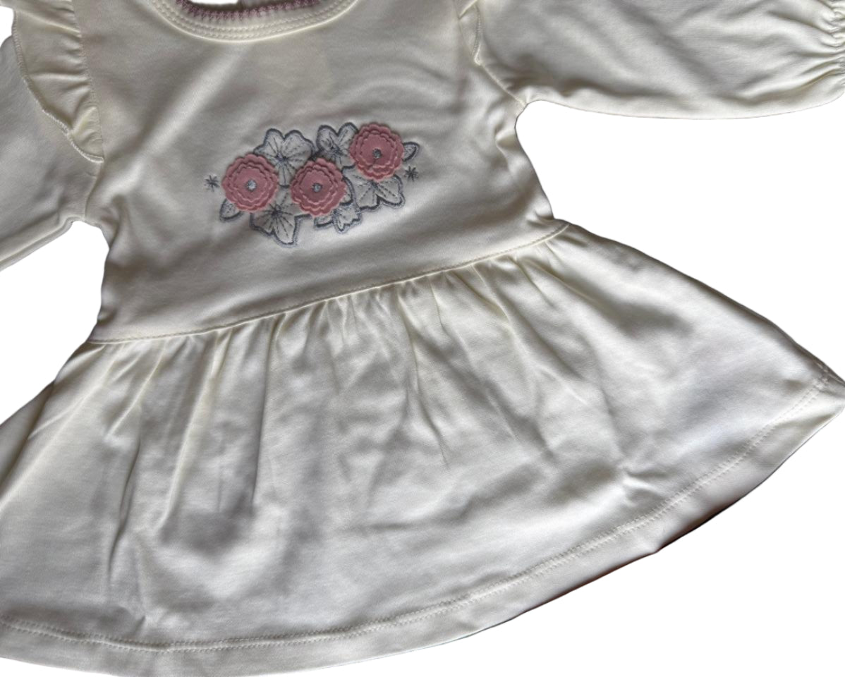 🌸 Baby Girl 3-Piece Outfit Set – Dress, Leggings &amp; Headband
