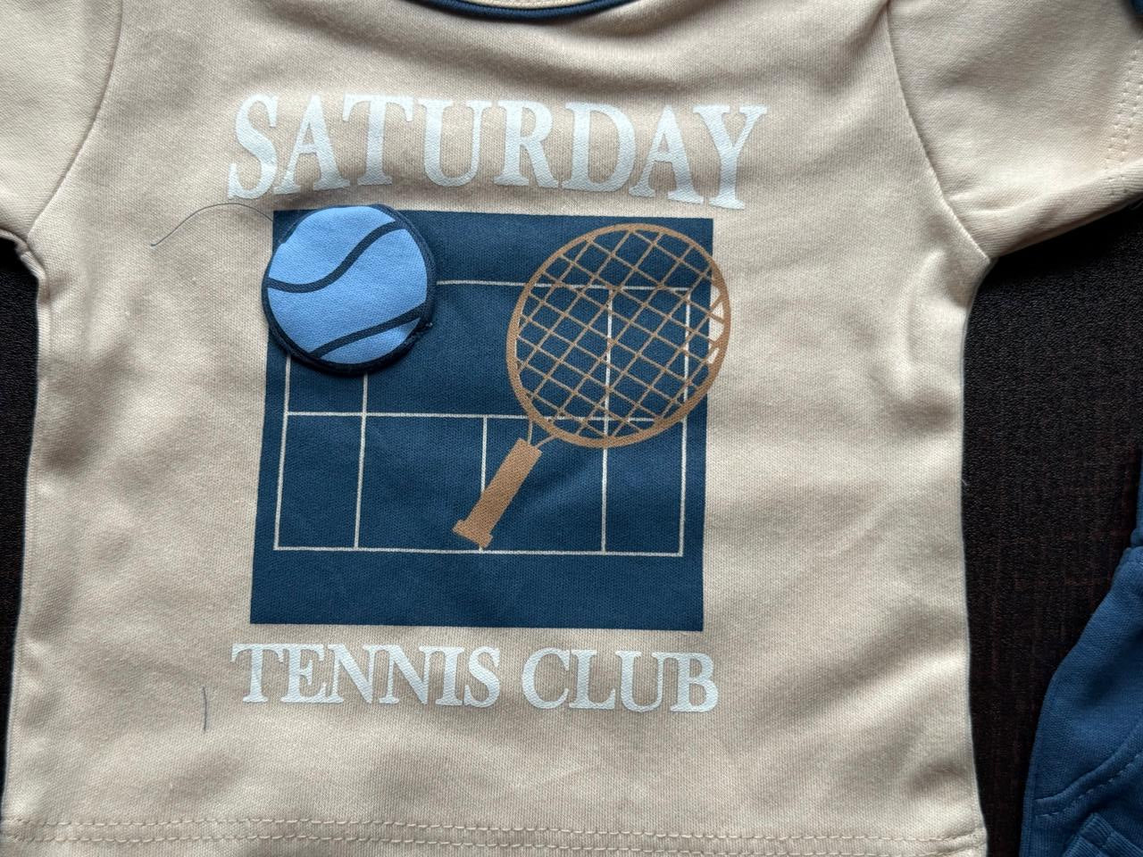 Baby Boys’ Sporty Tennis Club Outfit (2-Piece Set)
