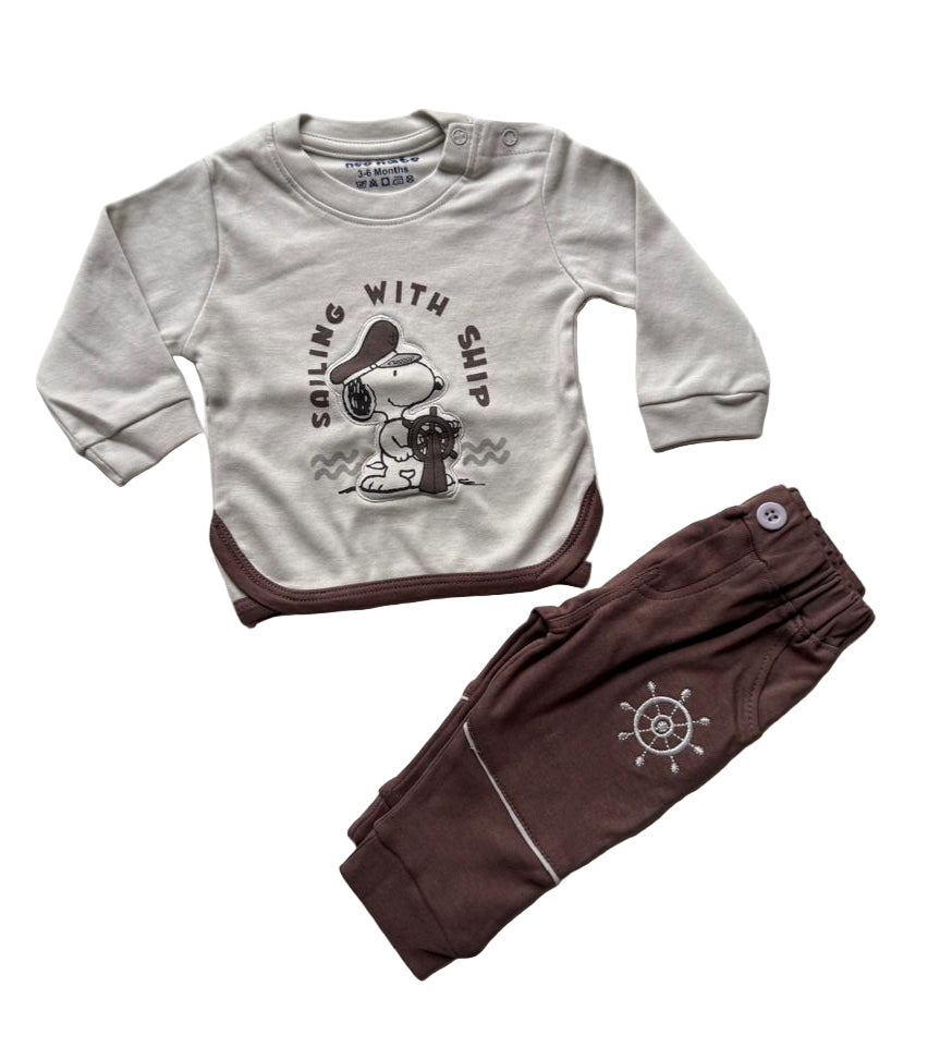 ⚓ “Dress your little sailor in comfort &amp; cuteness – Sailing with Ship outfit now available!”