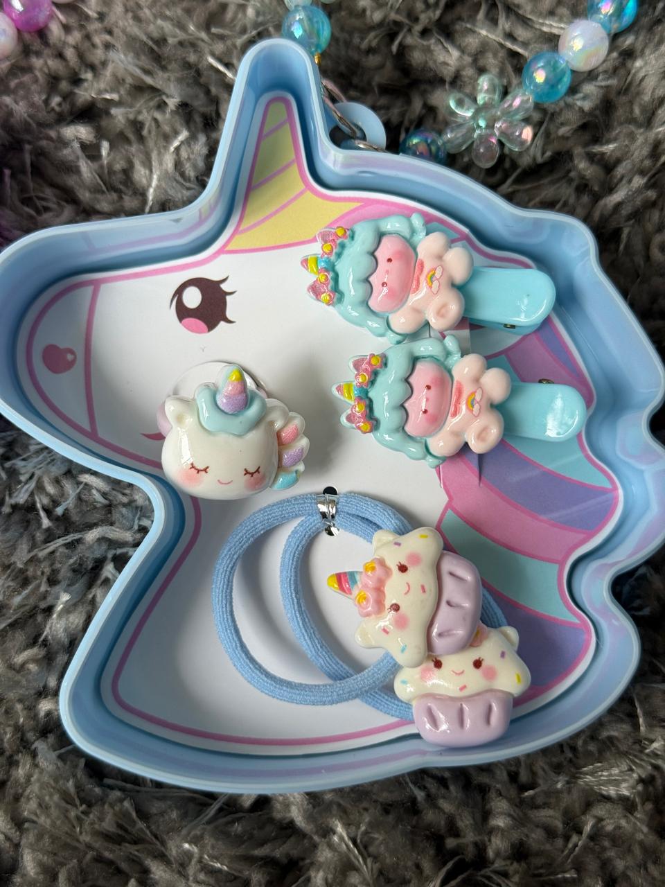 🦄 Cute Unicorn Kids Hair Accessory Set
