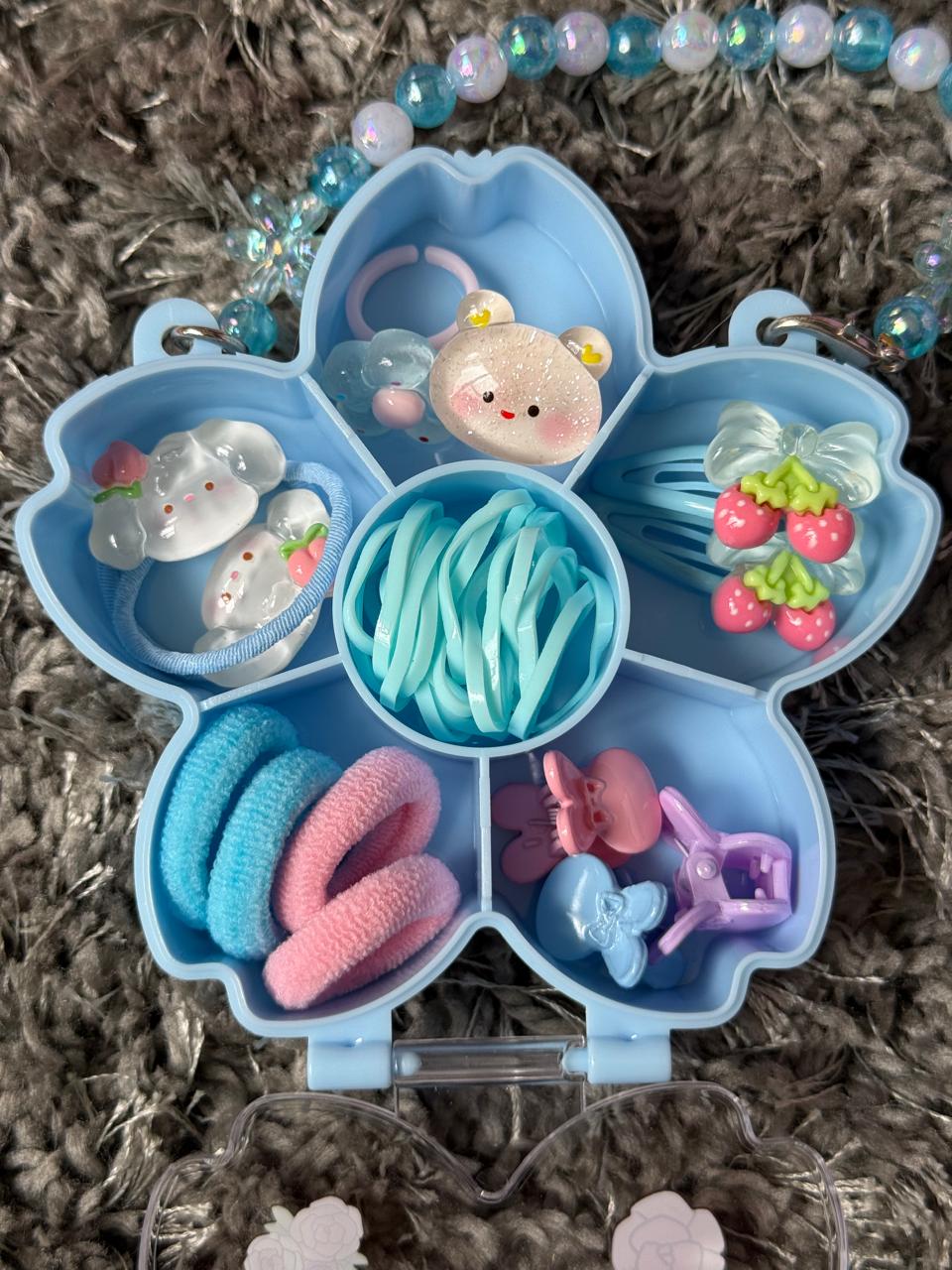 🌸 Mini Me Kidz Premium Hair Accessory Set – Cute Organizer Box 🌸