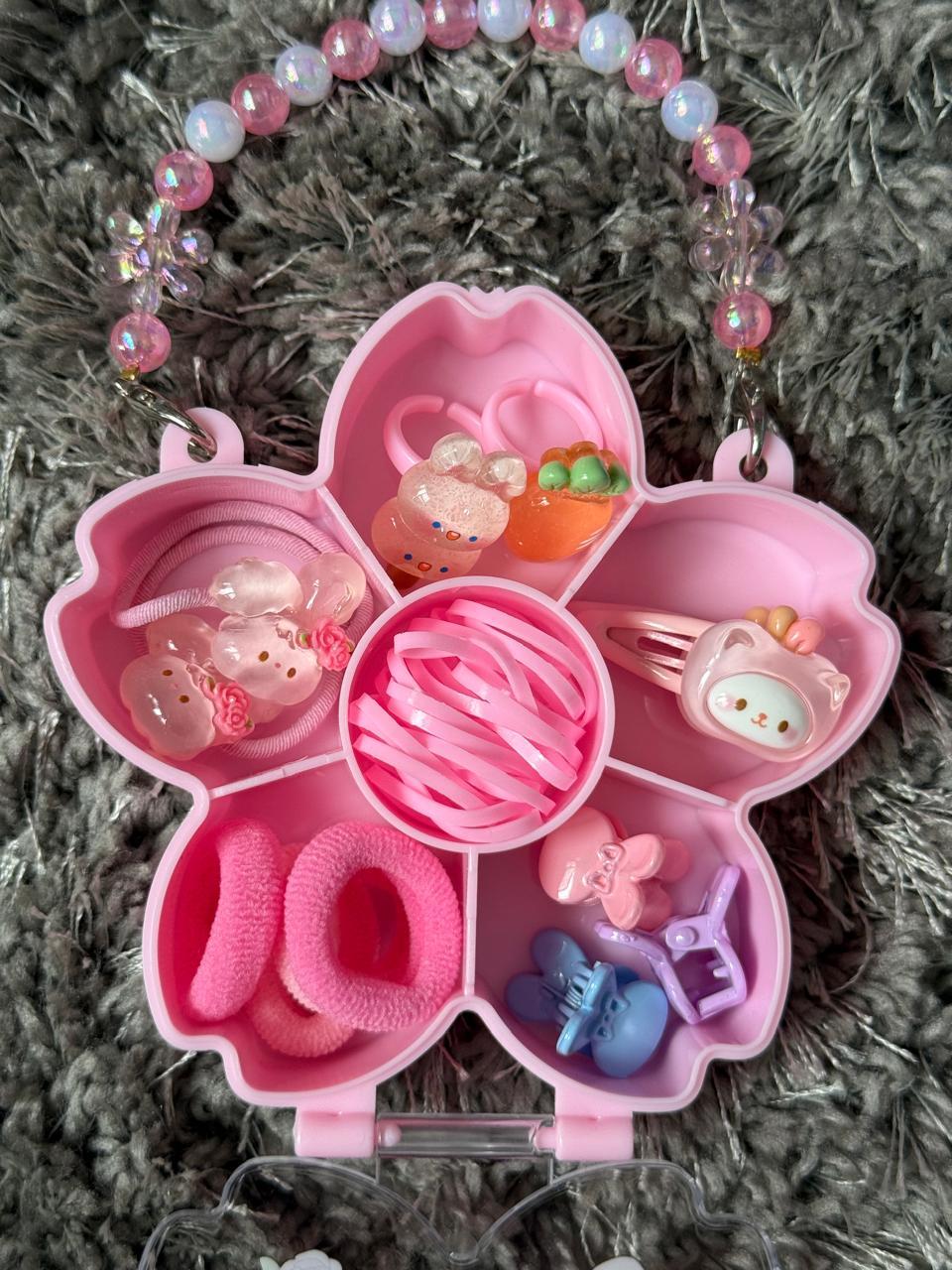 🌸 Mini Me Kidz Premium Hair Accessory Set – Cute Organizer Box 🌸