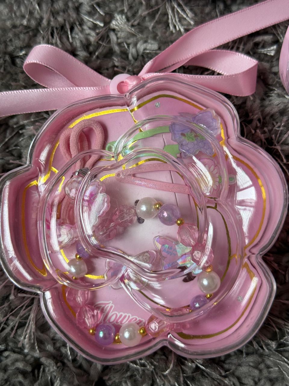 🌸 Premium Kids Hair Accessory &amp; Bracelet Set 🌸