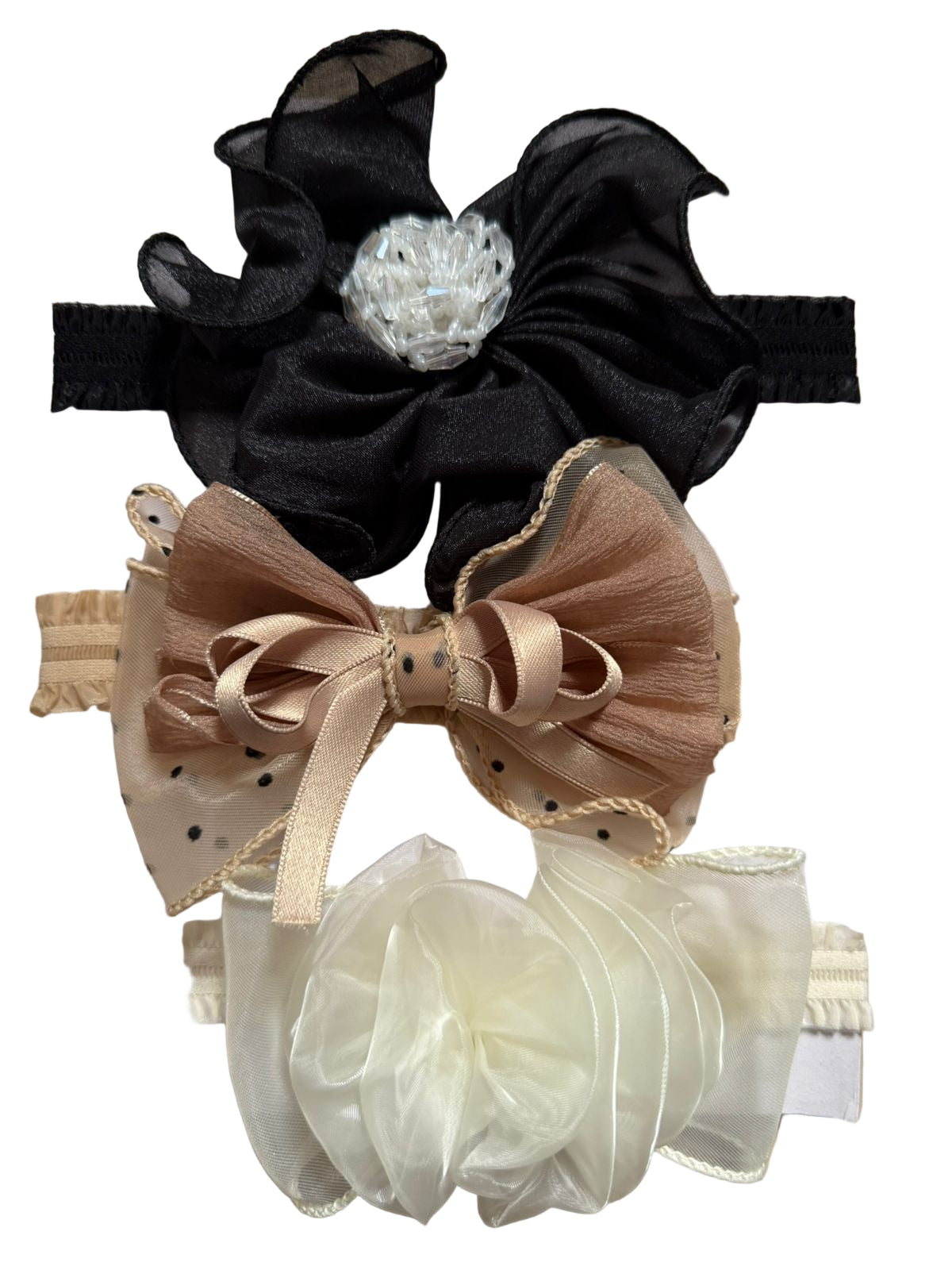 🌸 Baby Girl Premium Headband Set – 3 pcs Combo
