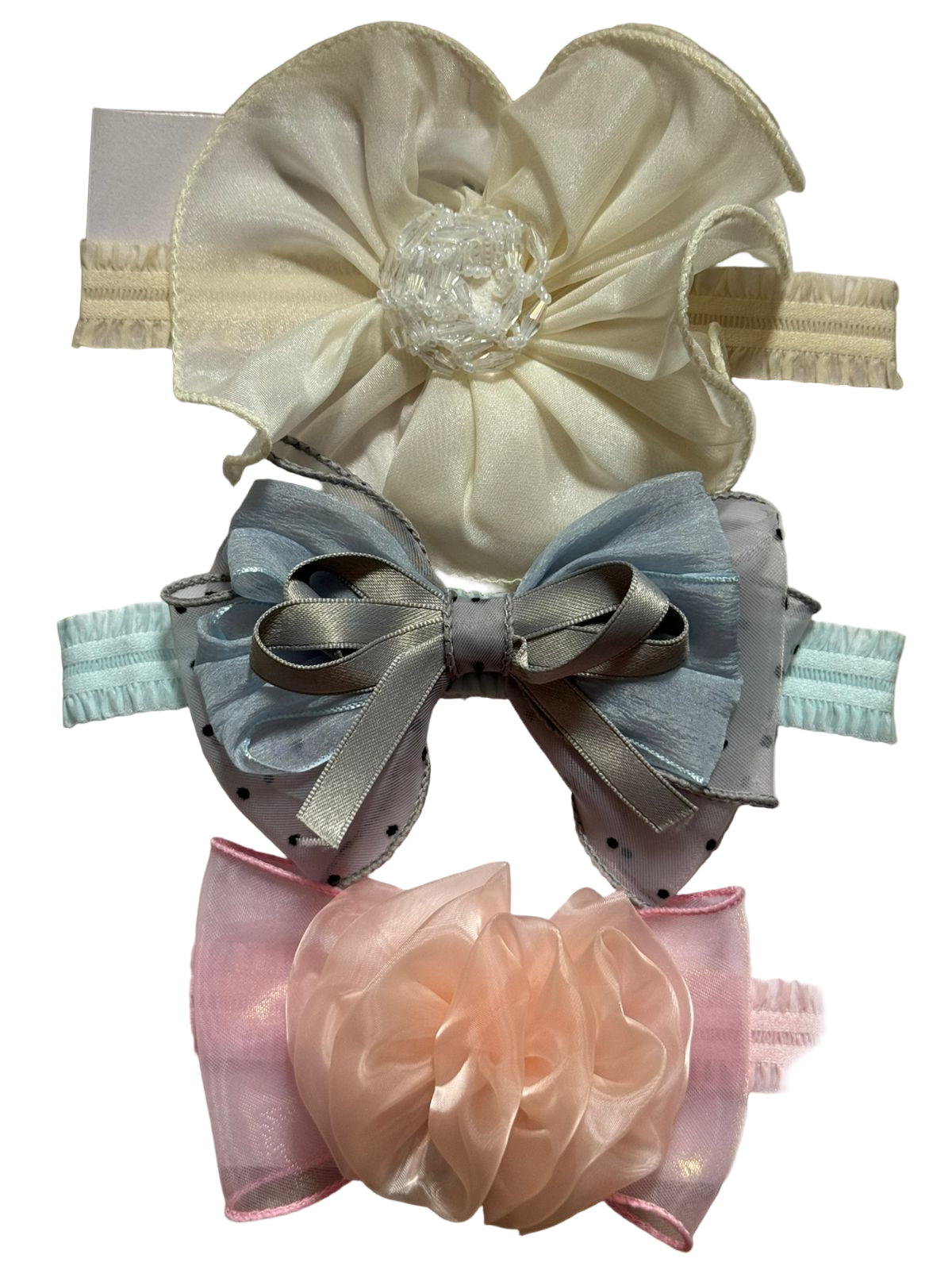 🌸 Baby Girl Premium Headband Set – 3 pcs Combo
