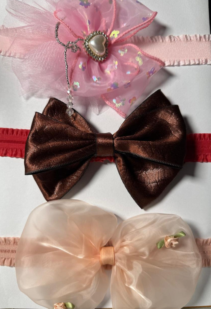 🌸 Mini Me Kidz Premium Baby Headband Set (Pack of 3)
