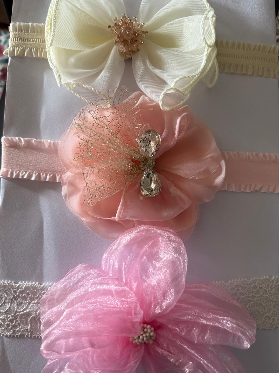 🌸 Mini Me Kidz Luxury Baby Headband Set (Pack of 3)