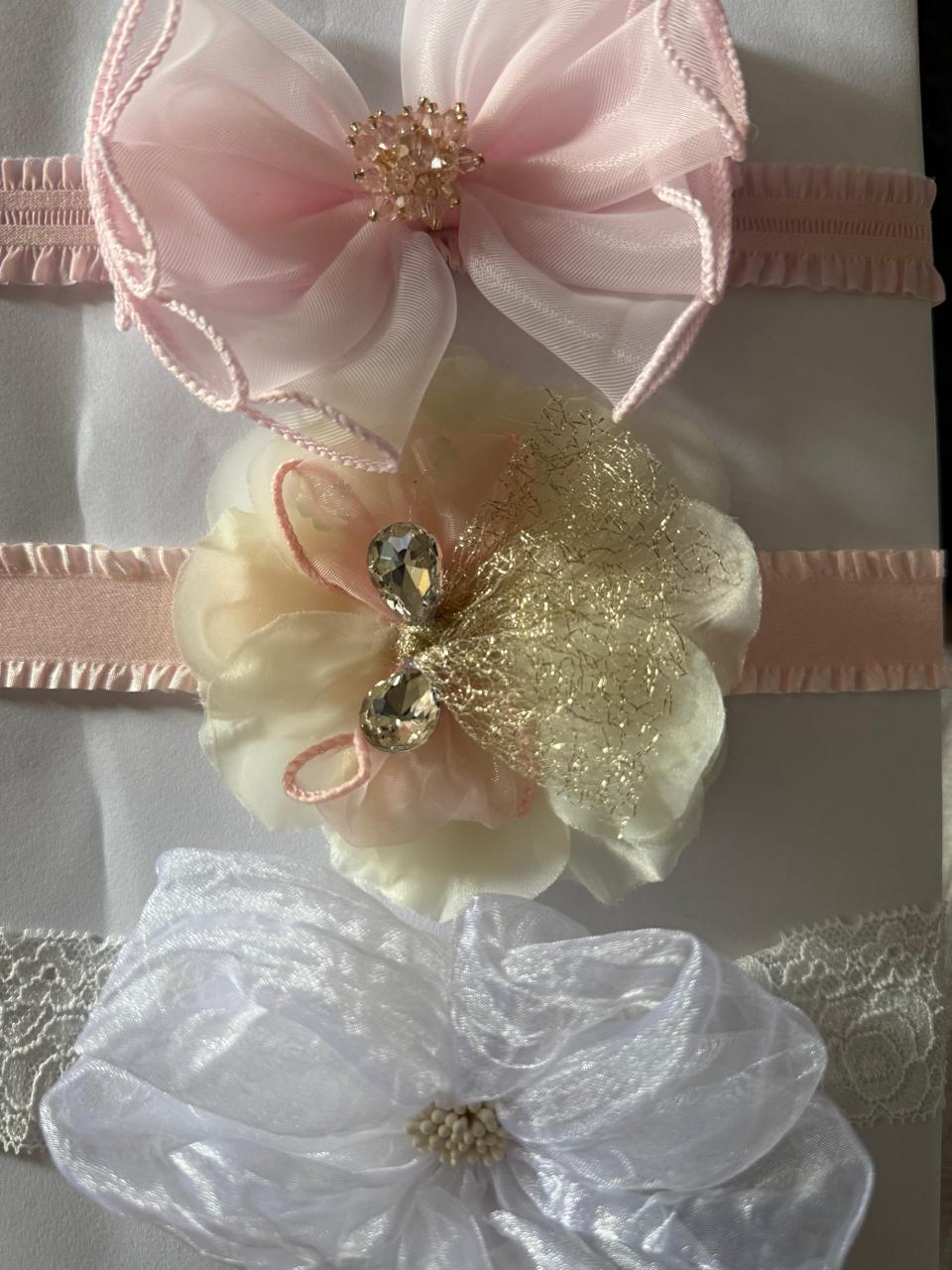 🌸 Mini Me Kidz Luxury Baby Headband Set (Pack of 3)