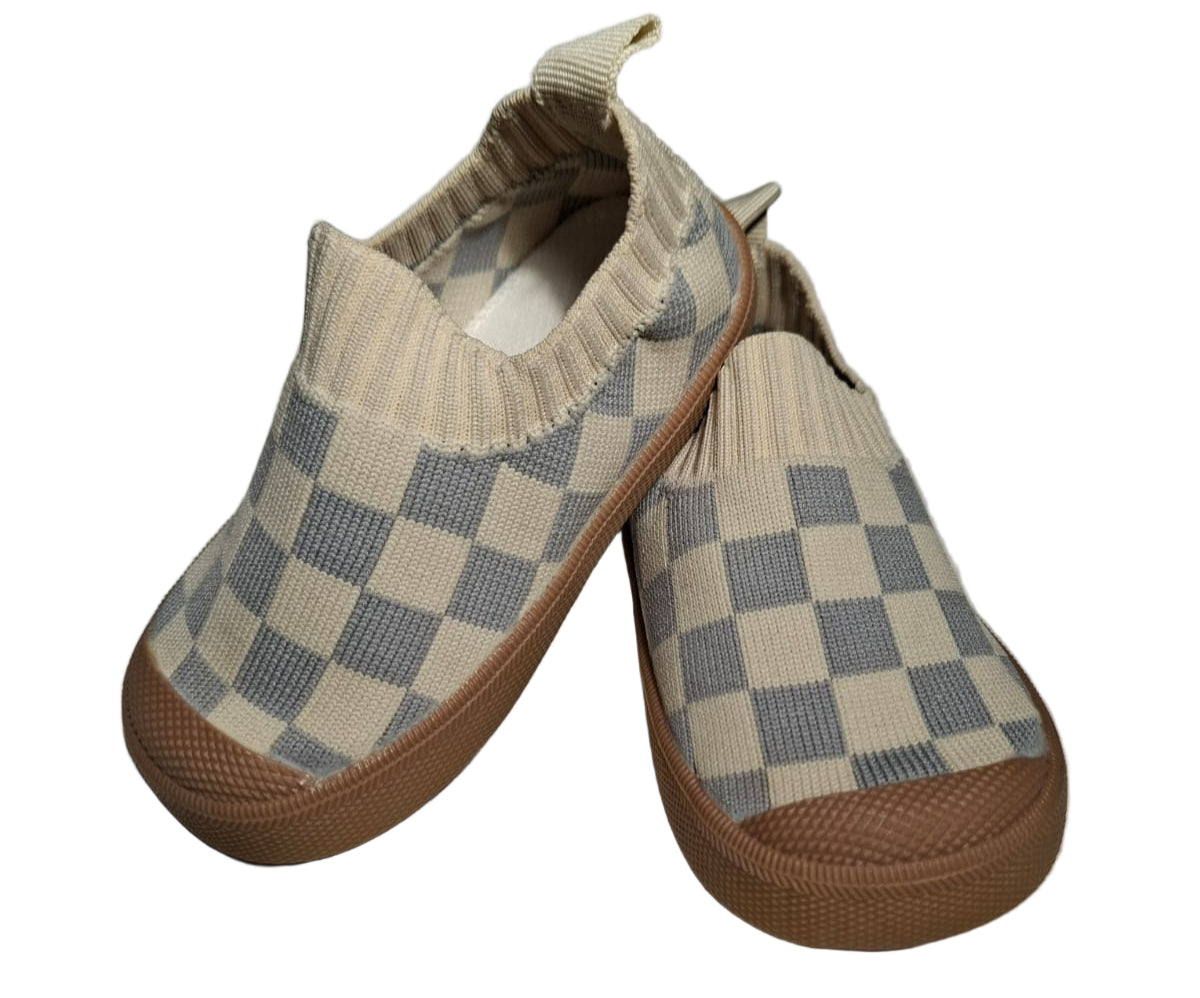 🥿 Kids’ Checkered Slip-On Shoes