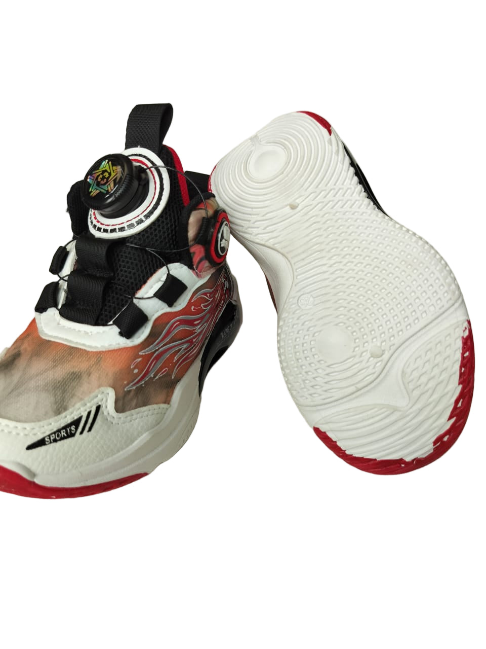 🔥 Kids Flame Sneakers – Stylish Comfortable