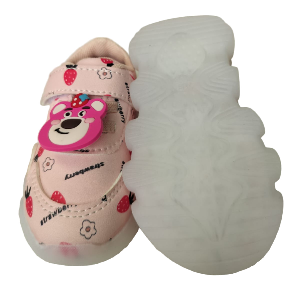🐻 Cute Pink Toddler Shoes