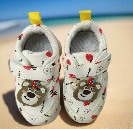 🐻 Cute Pink Toddler Shoes