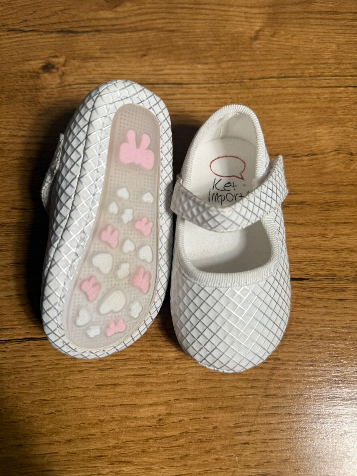 ✨ Mini Me Kidz Black Diamond-Pattern infant Shoes ✨