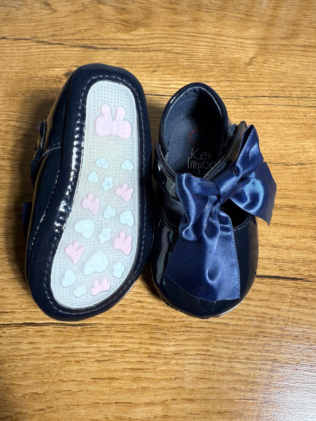 ✨ Baby Girl Navy Bow Shoes ✨