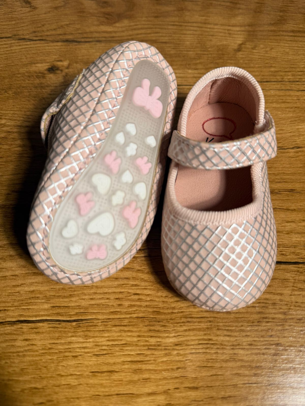 ✨ Mini Me Kidz Black Diamond-Pattern infant Shoes ✨