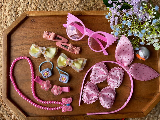 🌸 Mini Me Kidz – Pretty in Pink Accessories Set 🌸