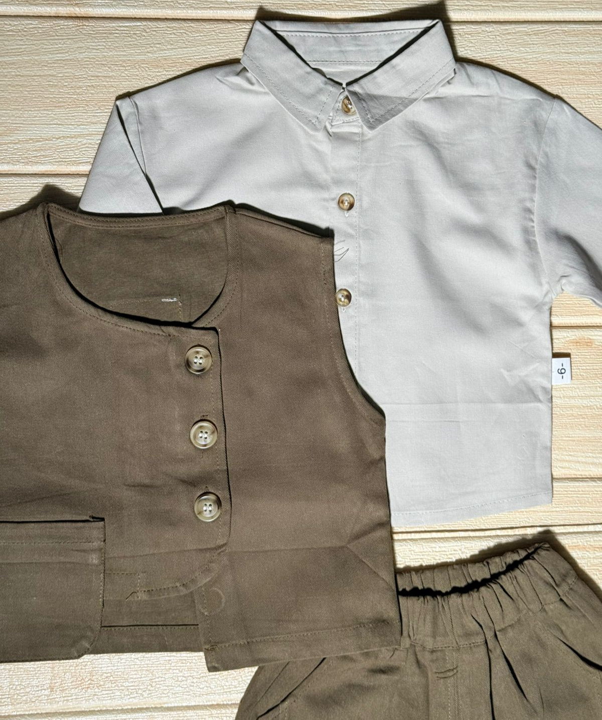 👦 Classic 3-Piece Baby Boy Outfit for little explorers