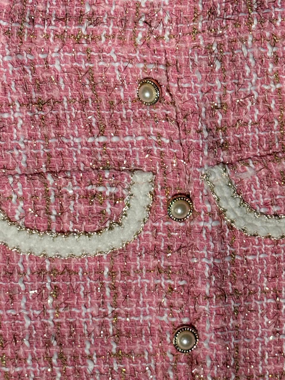 💖 Elegant Pink & White Girls’ Outfit